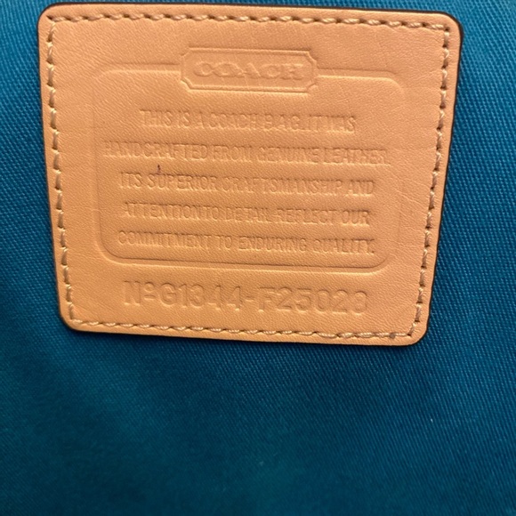 Coach Vibrant Blue and Cream Tote Bag - Picture 7 of 8